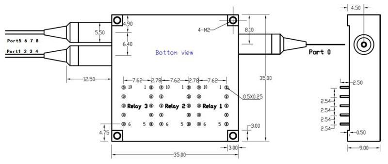 optoun switch 1x4 1x8